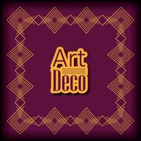 background art deco frames style vector