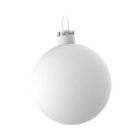 Empty 3d Christmas ornament photo