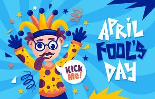 April Fools Day Background vector