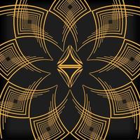 black background art deco frames vector