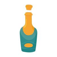 open champagne bottle vector