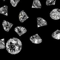 Diamonds 3d in composition as concept photo