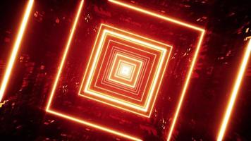 hypnotischer roter Cyber-VJ-Tunnel video