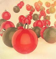 Christmas baubles elements photo