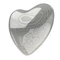 heart lines mesh 3d photo