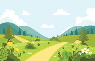 Spring Nature Background vector