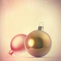 Christmas baubles elements photo