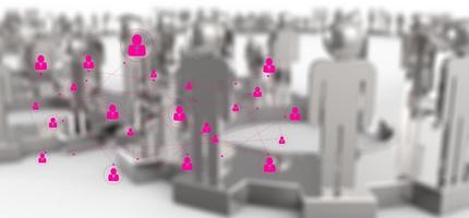 graphics pink human social network photo