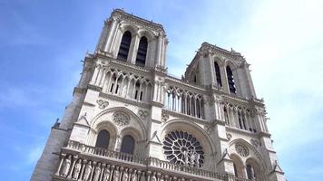cathédrale notre-dame de paris en été video