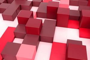 3d abstract cube background photo