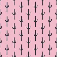 Desert cacti. Seamless background vector