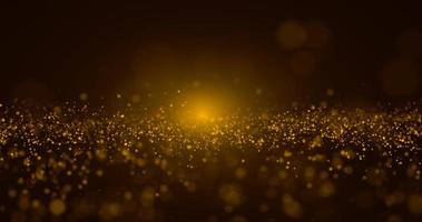 Abstract Gold Particle and gold bokeh background photo