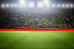 estadio de fútbol y campeonato de campo de fútbol de arena para el fondo foto