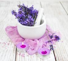 fresh lavender flowers photo