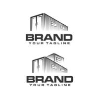 container house logo vector