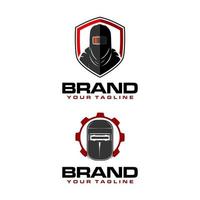 welder mask logo vector