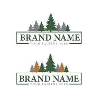 pine tree logo vector