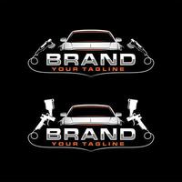 painting car logo vector