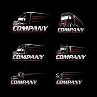 trucking outline logo vector