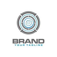 pipeline and water drops logo vector