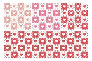 Seamless Pattern and Background of Heart Love Shape vector