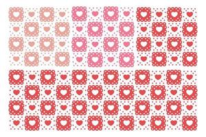 Seamless Pattern and Background of Heart Love Shape vector