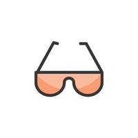 gafas de sol icono logo vector ilustración