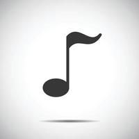 Music Note Icon Vector .