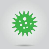 icono de virus o ilustración de vector de logotipo