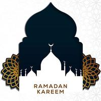 ramadan kareem ilustración islámica saludo vector diseño