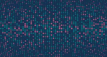 Abstract technology dots colors pattern decorative of minimal style. Geometric of dark theme background. Illustration vector