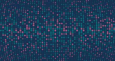 Abstract technology dots colors pattern decorative of minimal style. Geometric of dark theme background. Illustration vector