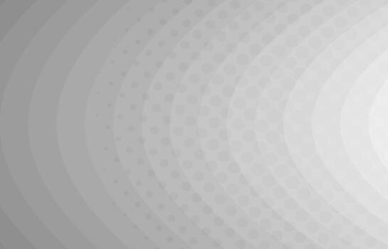 Abstract circle dots design of gradient white template. Overlapping with geometric halftone background. Illustration vector