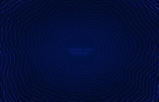 Abstract line design of futuristic blue dot particle artwork template. Overlapping for cover science background. Illustration vector