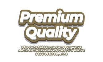 Premium Quality sale discount promotion text 3d vector