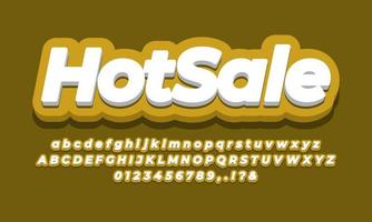 Hot sale Discount promotion 3d gold template vector