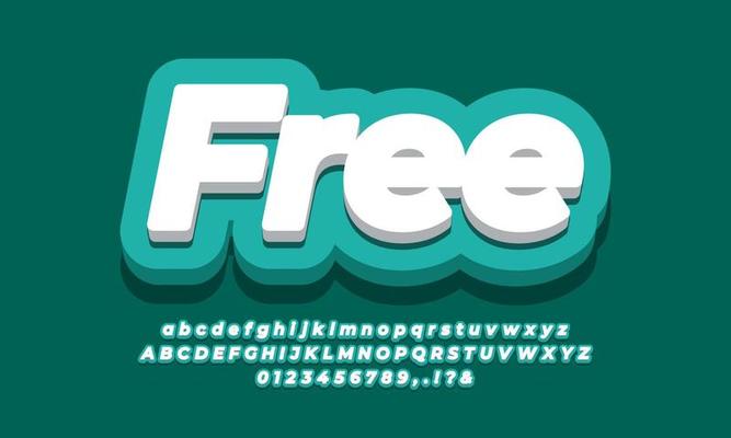 Free 3d  cyan template design