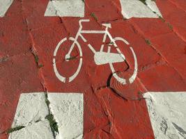 Bike lane sign photo