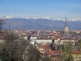 vista aerea de turin foto