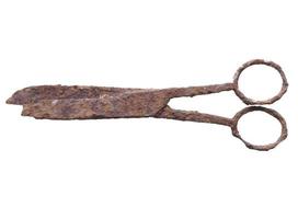 Old rusted scissors photo