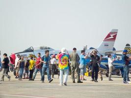 Royal Thai Air Force Don Muang BANGKOK THAILAND12 JANUARY 2019National Childrens Day the Royal Thai Air Force air force aircraft show and air show. on BANGKOK THAILAND12 JANUARY 2019. photo