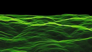 Fractal Green Particle Loop video