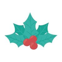 christmas holly berry vector