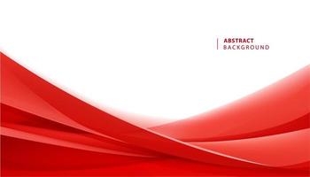 Vector abstract red wavy background. Curve flow motion