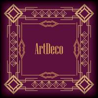 background art deco frames style vector