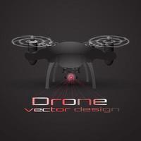 vector illustration of camera drone