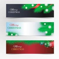 Christmas banner set vector