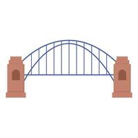 icono de la arquitectura del puente vector