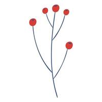 branch with berries vector