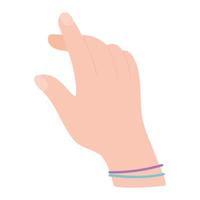 hand touch gesture vector